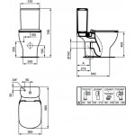 Унитаз напольный Ideal Standard Tesi AquaBlade T008701+T352701+T356801 SoftClose Унитаз напольный Ideal Standard Tesi AquaBlade T008701+T352701+T356801 SoftClose